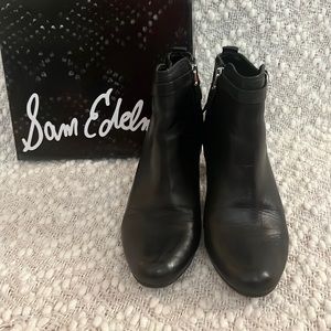 Booties by Sam Edelman, black color, size 7.5.